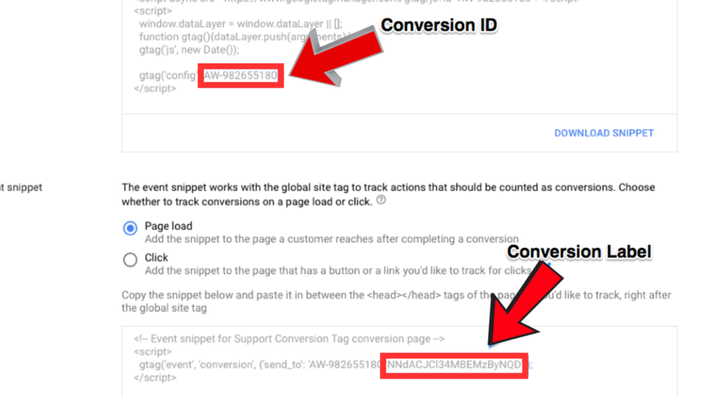 Google Ads Conversion ID