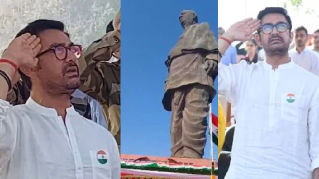 Aamir Khan Salutes Sardar Patel at Republic Day Celebrations in Gujarat