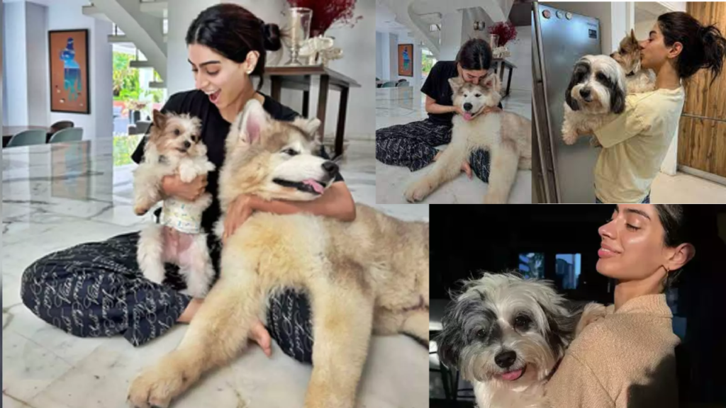 Khushi Kapoor Gets Creative with Dogs to Promote Loveyapa – Watch Adorable Video!