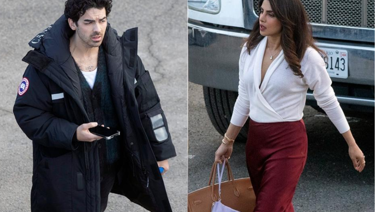 Priyanka Chopra Rocks Business Girl Chic Look on Jonas Brothers’ Film Set