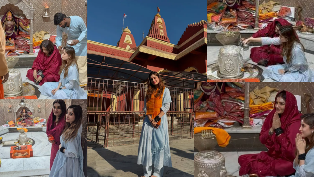 Rasha Thadani Visits 12th Jyotirlinga With Mom Raveena Tandon, Adds Final Kala Dhaaga To Her Wrist