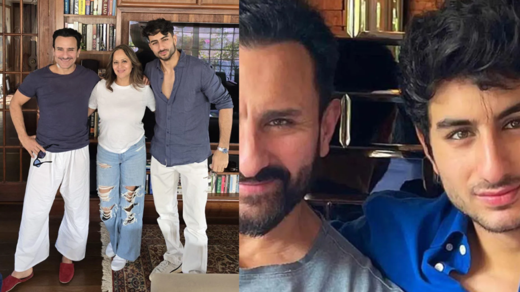 Saif Ali Khan Poses with Son Ibrahim Post Surgery, Fans Say He Looks Younger Than Ever