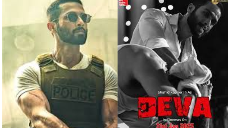 Shahid Kapoor Stuns Fans with His Rugged Look in Deva Poster