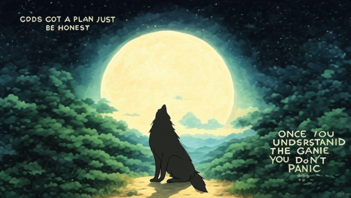 Studio Ghibli style AI generated landscape created using ChatGPT and Grok AI