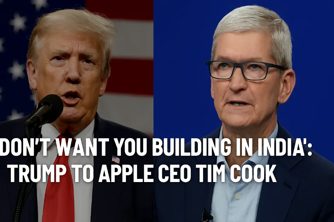 Don’t Want You Building in India”: Trump Tells Apple CEO Tim Cook Amid Trade Tensions