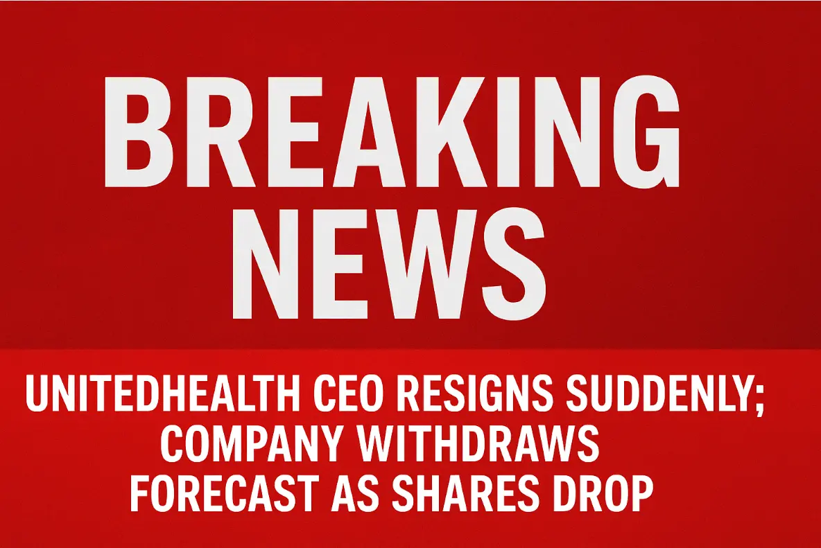 UnitedHealth CEO Steps Down Abruptly as Company Withdraws Forecast Amid Share Slide