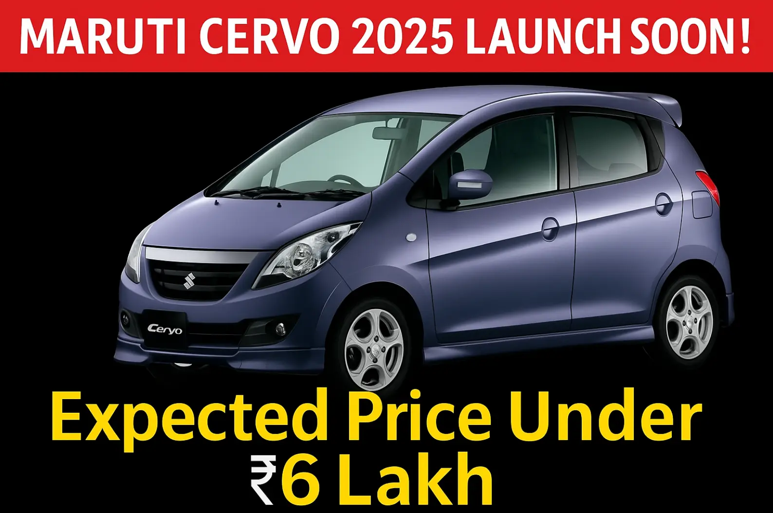 Maruti Suzuki Cervo Hybrid Promises 30 km/l Mileage