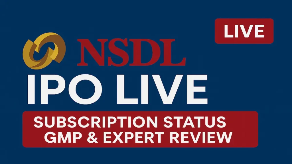 NSDL IPO LIVE: Subscription Status, GMP & Expert Review 2 NSDL IPO Live event banner showing subscription status, GMP, and expert review