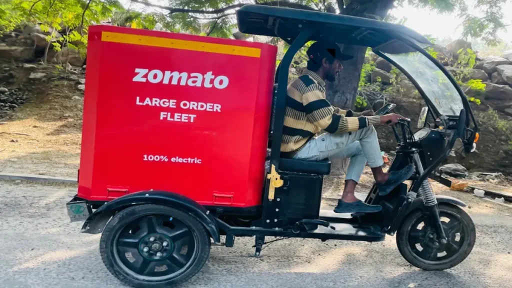 Eternal (Zomato) Q1 Results FY26: Blinkit Drives Growth, But Profits Take a Hit 1 Zomato announces large electric vehicle fleet order to boost sustainable delivery operations, highlighting expansion plans and commitment to eco-friendly logistics.
